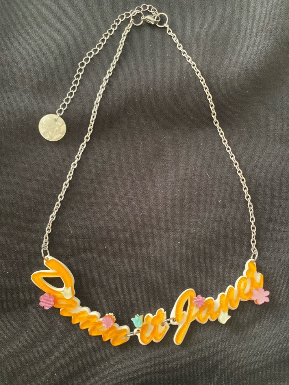 Sold Out Rare Damn it Janet Rocky Horror Picture Show Necklace